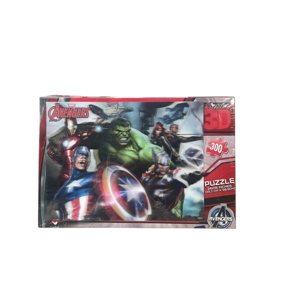 Cardinal Marvel Avengers Super 3D Puzzle Kids‎ 300 Piece Lenticular Art